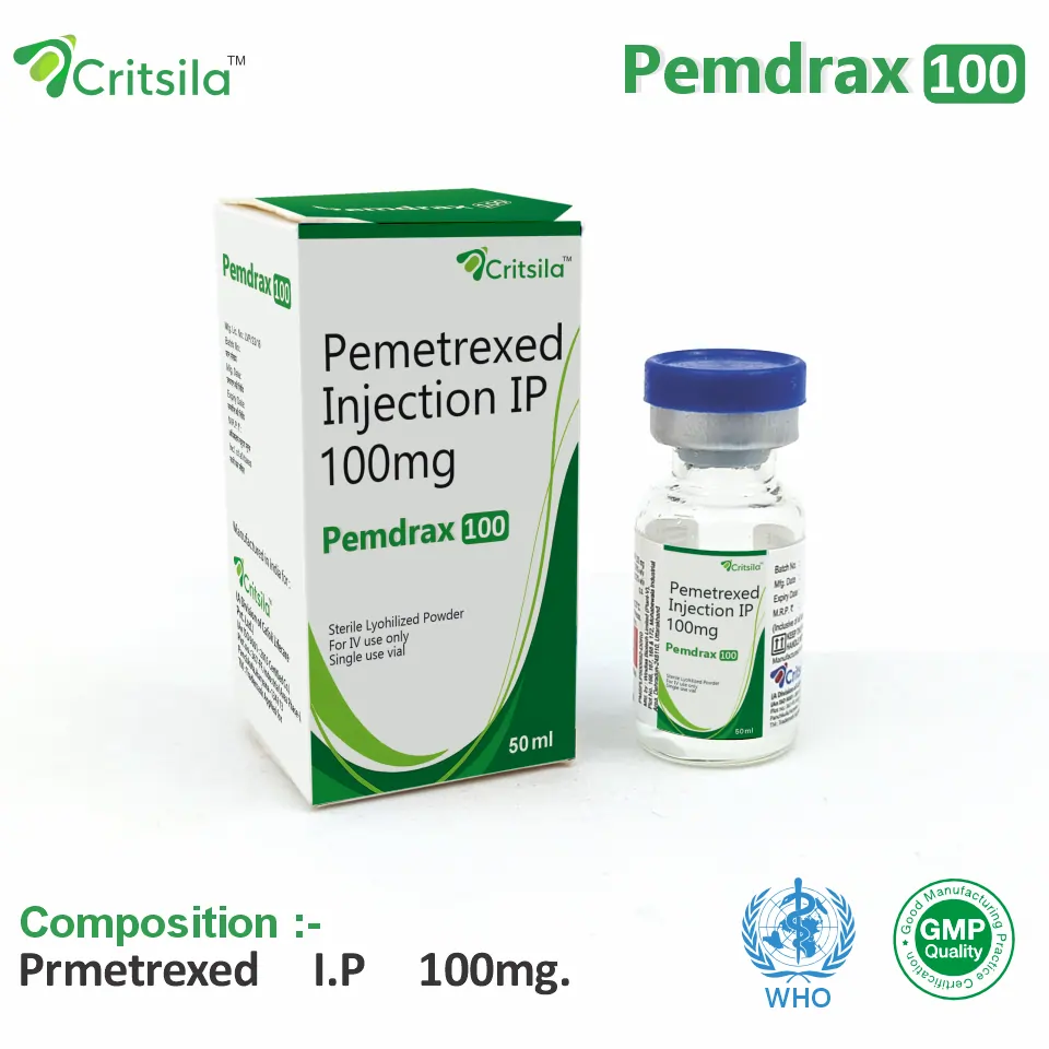 Pemetrexed 100mg injection best price for pharma franchise